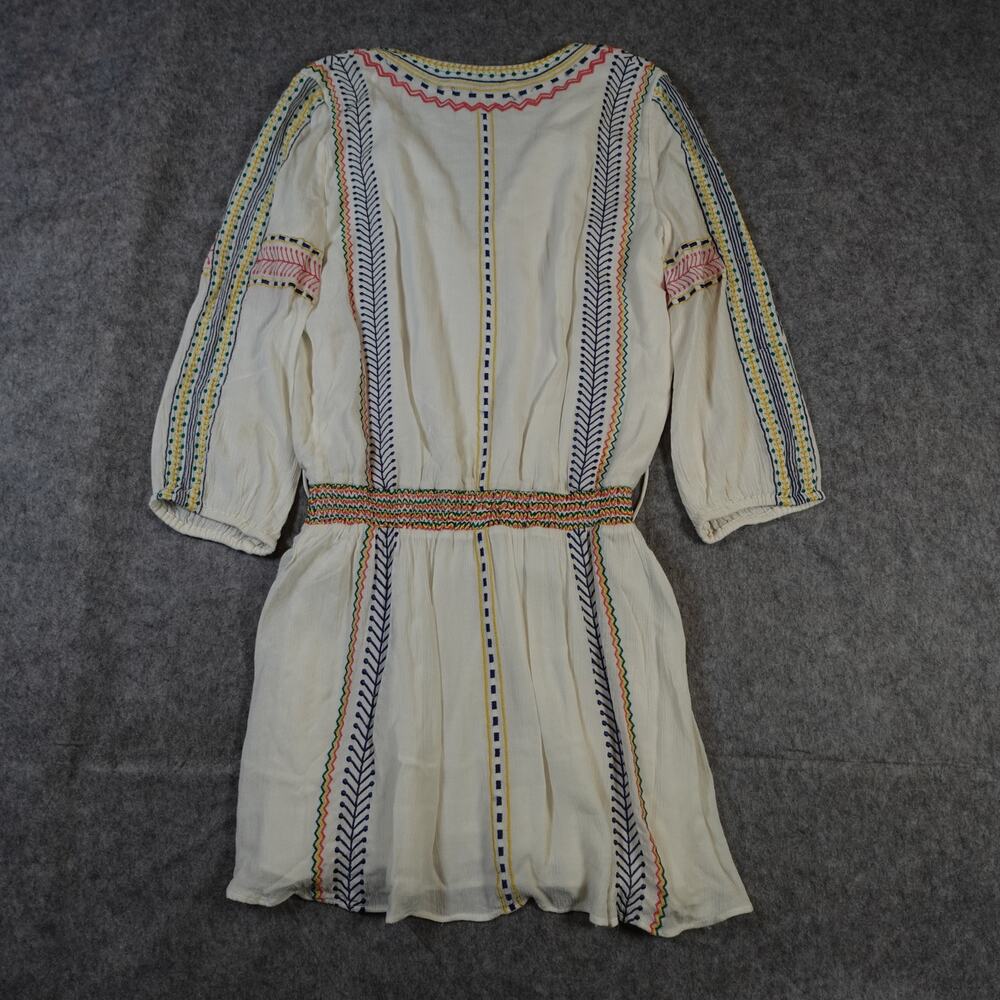 Alice Olivia Dress Womens 4 Jolene Drop Waist Mini Embroidered Boho V-Neck - Picture 6 of 10